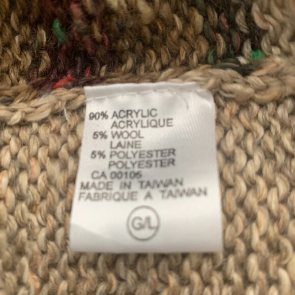 Vintage Graffiti Women knit button vest Size L - Picture 6 of 6